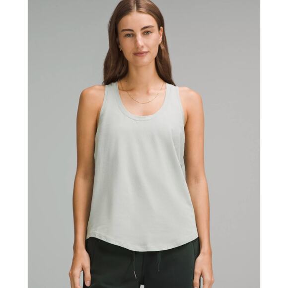 Lululemon gray white Racerback tank Top - Picture 1 of 3